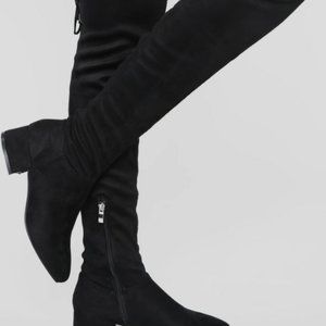 Actions Please Flat Boot Fashion Nova SIze 11 wide Calf friendly